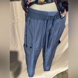 Blue Drawstring scrub Pants